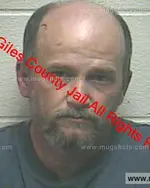 Booking photo of Kenneth Lee Haddock, Giles County, Oct 15, 2019