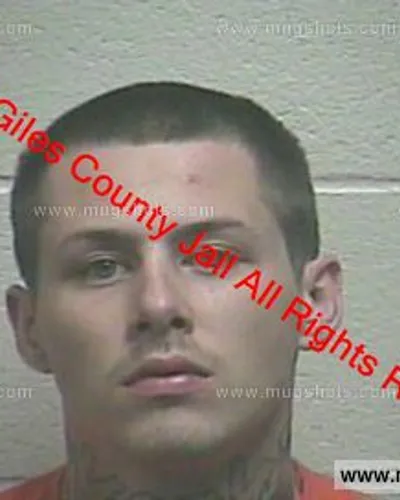 Booking photo of Buford Eakes, Giles County, May 9, 2020