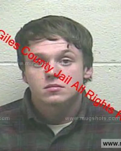 Booking photo of Nathan Sutton, Giles County, Nov 25, 2019