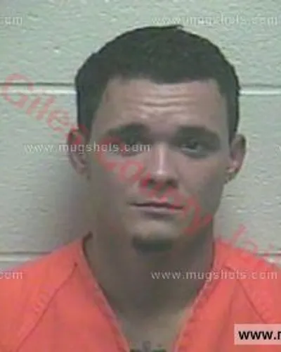 Booking photo of Dustin Dean Burrow, Giles County, Sep 16, 2017