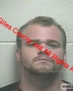 Booking photo of Forrest Alex May Jr., Giles County, May 28, 2019