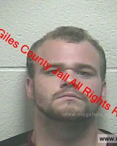 Booking photo of Forrest Alex May Jr., Giles County, May 28, 2019