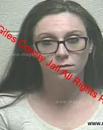 Booking photo of Courtney Nicole Burchell, Giles County, Nov 29, 2019