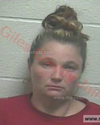 Booking photo of Angela Bolander, Giles County, Apr 2, 2016