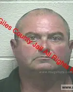 Booking photo of John David Martin, Giles County, May 10, 2019