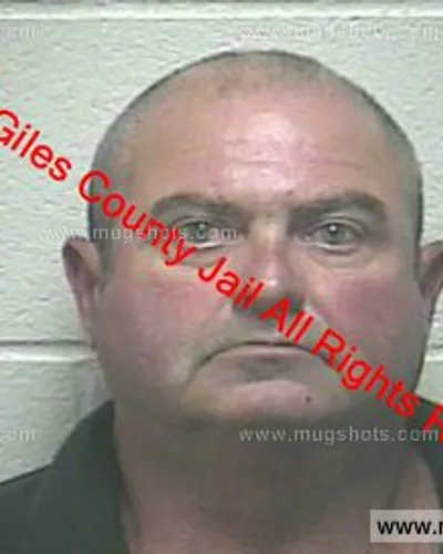 Booking photo of John David Martin, Giles County, May 10, 2019