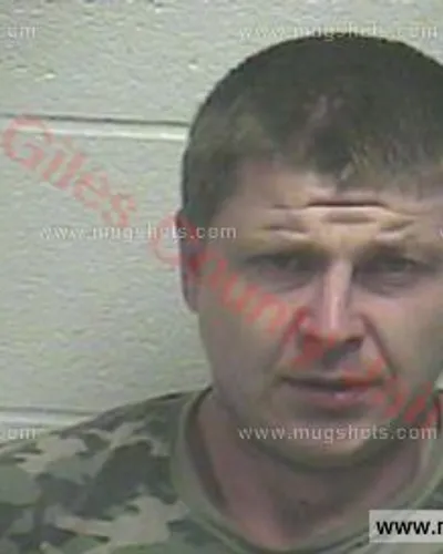 Booking photo of Justin Michael Force, Giles County, Feb 14, 2016