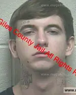 Booking photo of Charles Newton Luna V, Giles County, Dec 25, 2018