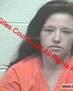 Booking photo of BRITNIE S WHITE, Giles County, Dec 25, 2018