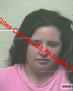 Booking photo of BRITNIE S WHITE, Giles County, May 26, 2019