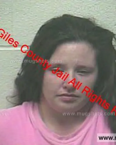 Booking photo of BRITNIE S WHITE, Giles County, May 26, 2019