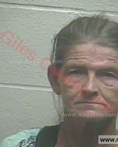 Booking photo of Karen Sue Mcneil, Giles County, May 8, 2016