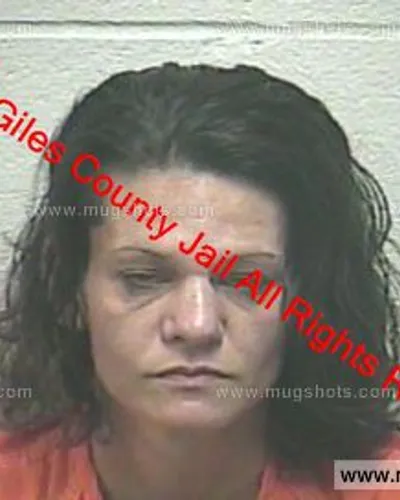 Booking photo of Christina Stegall, Giles County, Sep 27, 2019