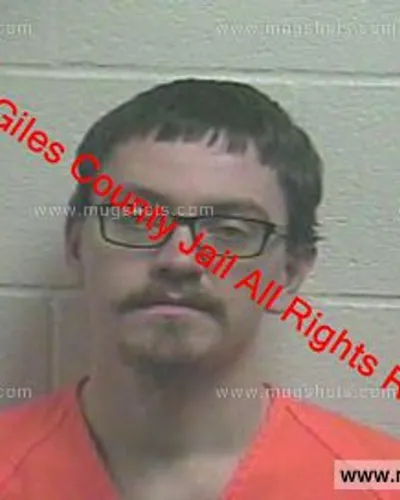 Booking photo of Eric Levi Bue, Giles County, Feb 9, 2019