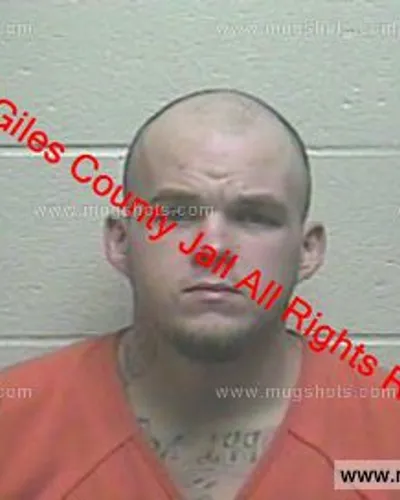 Booking photo of Alex Neal, Giles County, Feb 19, 2020