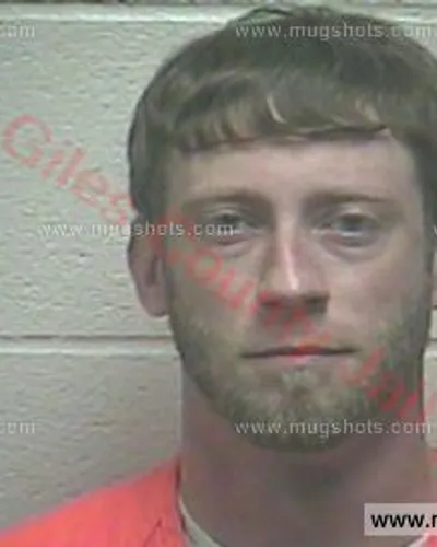 Booking photo of Gregory Allen Kimbrough, Giles County, Apr 4, 2017