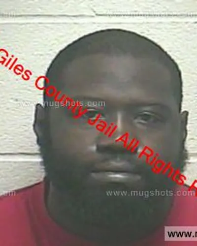 Booking photo of Tevin Carther, Giles County, Mar 17, 2019