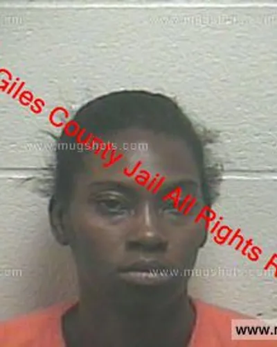 Booking photo of Shanique Martindale, Giles County, May 26, 2019