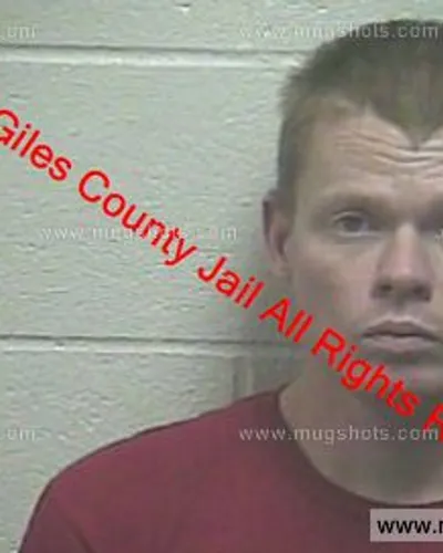 Booking photo of Anthony Curt Mcgee, Giles County, Oct 22, 2019