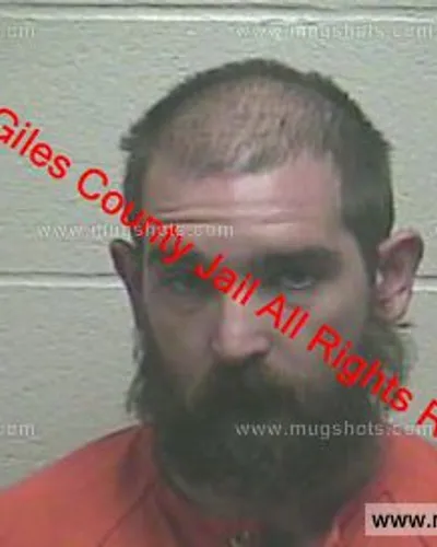 Booking photo of John May, Giles County, May 13, 2020
