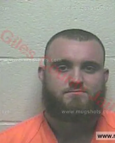 Booking photo of Jeremy Huntley, Giles County, Nov 11, 2017