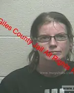 Booking photo of Martha Teress Clark, Giles County, Dec 21, 2019