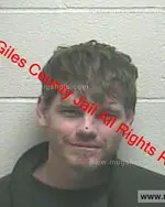 Booking photo of Jonathan Lee Thornton, Giles County, Nov 14, 2019