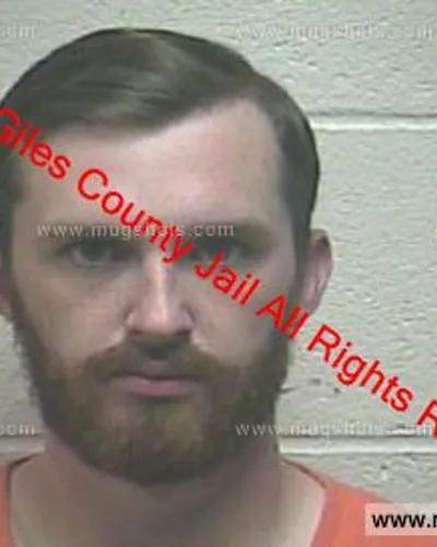 Booking photo of Bryant Reese Britton, Giles County, May 7, 2019