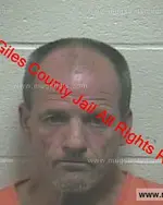 Booking photo of Bradley Earl Davis, Giles County, May 30, 2019