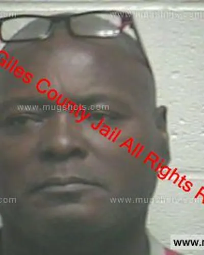 Booking photo of Reginal Whittemore, Giles County, May 1, 2020