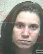 Booking photo of Amber Kathleen Jones, Giles County, May 6, 2016