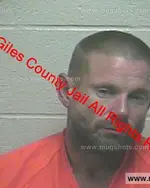 Booking photo of Damien Del Alsbury, Giles County, Oct 23, 2019