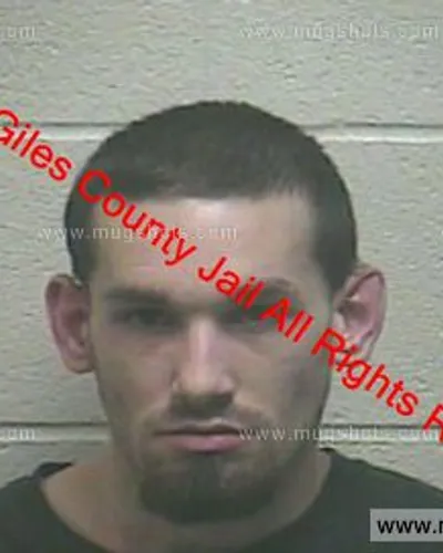 Booking photo of Michael Staggs, Giles County, Apr 7, 2020