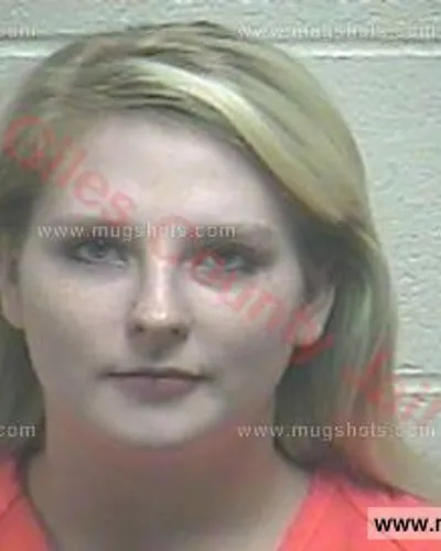 Booking photo of Ashlyn Hall, Giles County, May 21, 2018