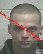 Booking photo of Ethan Tyrel Zimmerle, Giles County, Mar 28, 2020