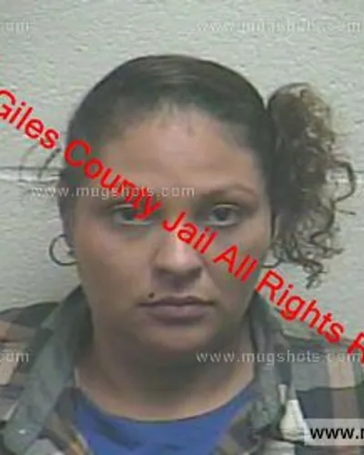 Booking photo of Rosanna Cuevas, Giles County, Nov 7, 2019