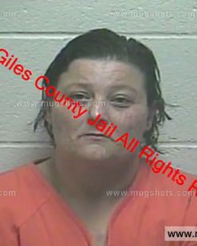 Booking photo of Kathryn Davis, Giles County, Jan 26, 2020