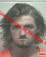 Booking photo of Joseph Ray Gevedon, Giles County, Oct 5, 2019