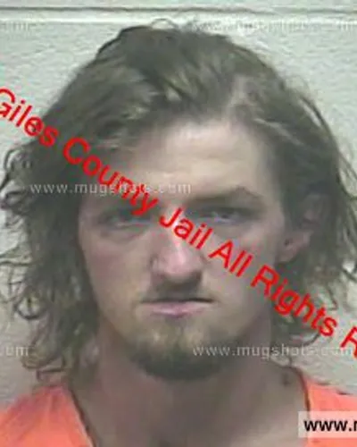 Booking photo of Joseph Ray Gevedon, Giles County, Oct 5, 2019