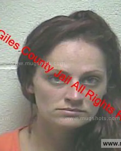 Booking photo of Ashley Childers, Giles County, Nov 15, 2019