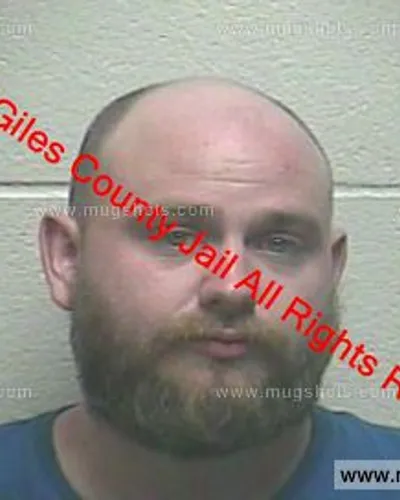 Booking photo of Christopher Hayden, Giles County, Feb 15, 2020