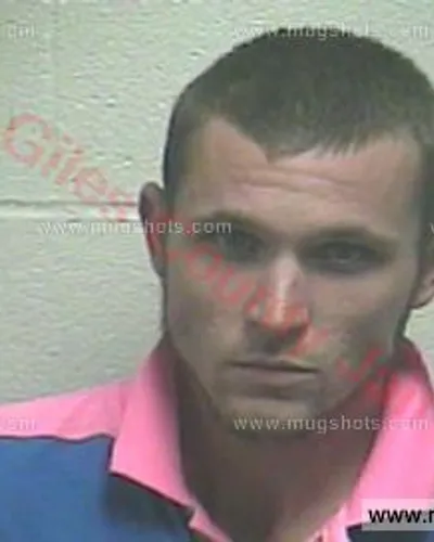 Booking photo of Zachery Lee Thornton, Giles County, Aug 18, 2017