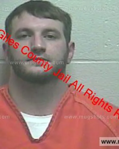 Booking photo of Joshua James Norwood, Giles County, Mar 7, 2020