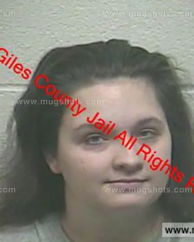Booking photo of Magen Albritton, Giles County, Feb 24, 2020