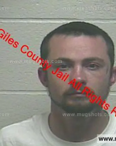 Booking photo of Michael Bernhart, Giles County, May 7, 2020