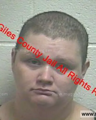 Booking photo of Misty Brown, Giles County, Dec 3, 2019