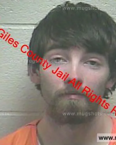 Booking photo of Sean Edward Miller, Giles County, Mar 28, 2019