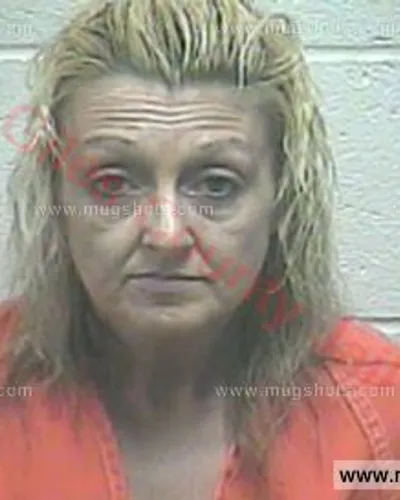 Booking photo of Rebecca Faye Stewart, Giles County, May 25, 2018