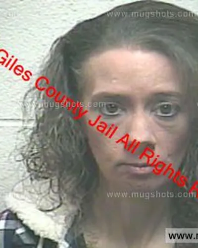Booking photo of Kelly Holcomb, Giles County, Jan 1, 2020