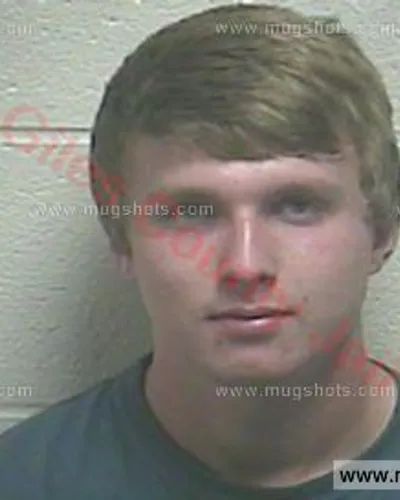 Booking photo of Trevor Wayne Helton, Giles County, Apr 15, 2018